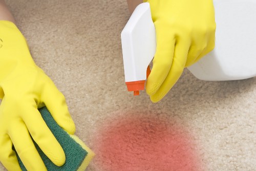 Carpet stain removal in a Harlington home