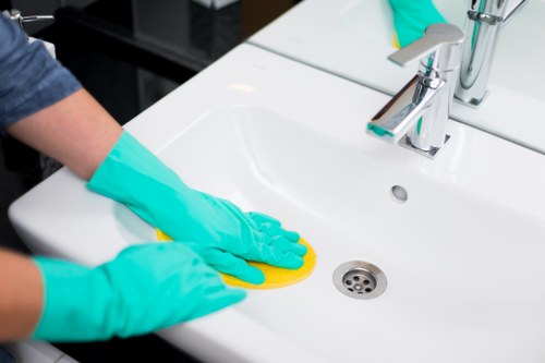 Deep carpet cleaning in a Harlington home interior