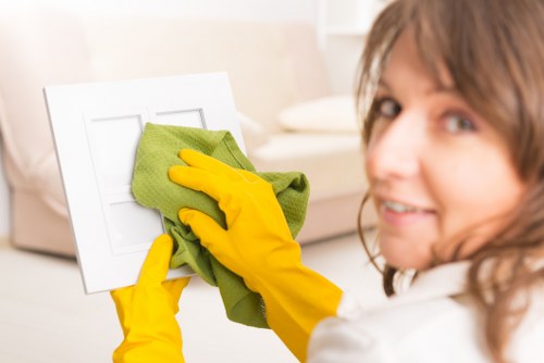 Clean curtains improving a Harlington office or commercial space